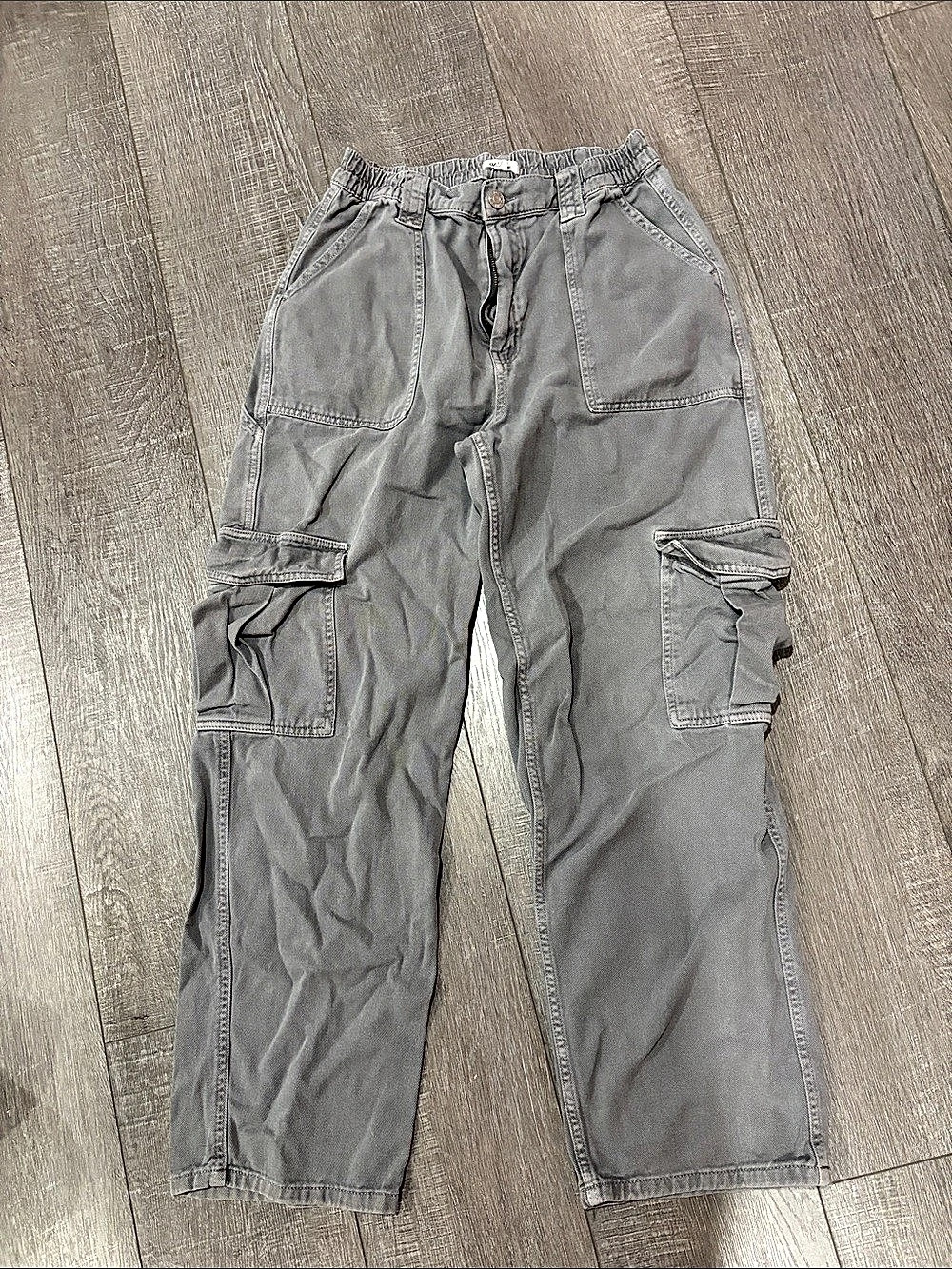 Grey women’s cargos from garage